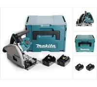 Makita DSP 600 GJ Scie Plongeante sans fil, sans balai 36V (2x18V) + 2x Batteries 6,0Ah + Coffret de transport - sans chargeur