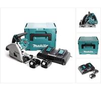 Makita DSP 600 PTJ Scie Plongeante sans fil, sans balai 36V (2x18V) + 2x Batteries 5,0Ah + Chargeur double + Coffret de transport