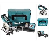Makita DSS 501 RT1J Scie circulaire sans fil 136 mm 18V Li-ion + 1x Batterie 5,0 Ah + Chargeur + Coffret de transport Makpac