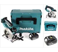 Makita DSS 501 T1J 18V 136 mm Li-ion Scie circulaire sans fil + 1x Batterie 5,0 Ah + Coffret de transport Makpac - sans chargeur