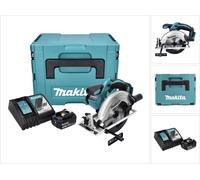 Makita DSS 611 RF1J 18V Li-ion Scie Circulaire sans fil 165mm + Coffret Makpac + 1x Batterie BL 1830 3,0 Ah + Chargeur DC 18 RC