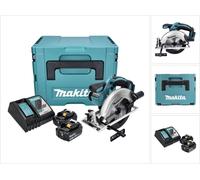 Makita DSS 611 RF1J 18V Li-ion Scie Circulaire sans fil 165mm + Coffret Makpac + 2x Batteries BL1830 3,0 Ah + Chargeur DC 18 RC