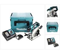 Makita DSS 611 RY1J Scie circulaire sans fil 18V 165 mm en Makpac + 1x 1,5Ah batterie + chargeur