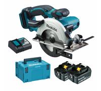 Makita DSS501RTJ Scie Circulaire Sans-fil - 18V Li-ion - 2 Batteries 5,0 Ah - MAKPAC - 136 Mm