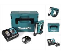 Makita DST 221 RT1J Agrafeuse sans fil 18 V Li-ion + 1x Batterie BL 1850 B 5,0 Ah Li-ion + Chargeur DC 18 RC + Coffret de transport Makpac