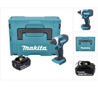 Makita DTD 152 M1J 18V Li-Ion Visseuse à chocs sans fil avec boîtier Makpac + 1x Batterie BL 1840 4,0 Ah Li-Ion - sans Chargeur