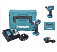 Makita DTD 152 RT1J 18V Li-Ion Visseuse à chocs sans fil avec boîtier Makpac + 1x Batterie BL 1850 5,0 Ah Li-Ion + 1x Chargeur rapide DC 18 RC