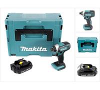 Makita DTD 152 Y1J 18V Li-Ion Visseuse à chocs sans fil avec boîtier Makpac + 1x Batterie BL 1815 N 1,5 Ah Li-Ion - sans Chargeur