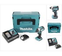 Makita DTD 153 Y1J-D Clé à choc sans fil 18 V en Makpac + 1x BL 1815 N 1,5 Ah batterie Li-Ion + 1x DC 18 RC chargeur de batterie
