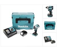 Makita DTD 154 RF1J 18 V Li-Ion Visseuse à chocs sans fil avec boîtier MakPac + 1x Batterie BL1830 3,0 Ah + Chargeur rapide DC18RC