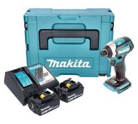 Makita DTD 154 RGJ hoc sans fil 18 V 175 Nm 1/4" Brushless + 2x batterie 6,0 Ah + chargeur + Makpac