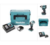 Makita DTD 154 RT1J 18 V Li-Ion Visseuse à chocs sans fil avec boîtier MakPac + 1x Batterie BL1850 5,0 Ah + Chargeur rapide DC18RC