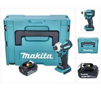Makita DTD 172 G1J hoc sans fil 18 V 180 Nm 1/4'' Brushless + 1x batterie 6,0 Ah + Makpac - sans chargeur