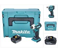 Makita DTD 172 M1J hoc sans fil 18 V 180 Nm 1/4'' Brushless + 1x batterie 4,0 Ah + Makpac - sans chargeur