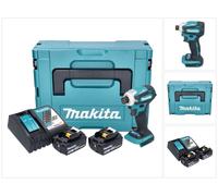 Makita DTD 172 RTJ visseuse à chocs sans fil 18 V 180 Nm 1/4'' sans balais + 2x batterie 5,0 Ah + chargeur + Makpac