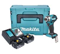 Makita DTD 173 RMJ hoc sans fil 18 V 180 Nm 1/4" Brushless + 2x batterie 4,0 Ah + chargeur + Makpac