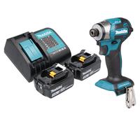 Makita DTD 173 SF hoc sans fil 18 V 180 Nm 1/4" Brushless + 2x batterie 3,0 Ah + chargeur