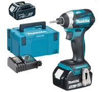 Makita DTD154RTJ Visseuse a chocs 1/4" LI-ion (2x18V/5,0Ah) Makpac