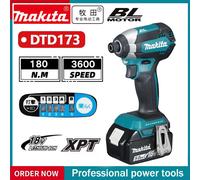 Makita DTD173 bleu 18V sans balais, visseuse à chocs lithium-ion, outil multifonctionnel, perceuse, outil électrique 2025 No battery
