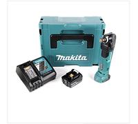 Makita DTM 51 RF1J 18V Li-Ion Découpeur-ponceur multifonctions sans fil avec boîtier Makpac + 1x Batterie BL 1830 3,0 Ah Li-Ion + Chargeur rapide DC 18 RC
