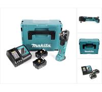 Makita DTM 51 RFJ Découpeur-ponceur multifonctions sans fil 18V Li-Ion + 2x Batteries BL 1830 3,0 Ah Li-Ion + Chargeur rapide DC 18 RC + Coffret Makpac