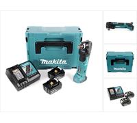 Makita DTM 51 RTJ 18V Li-Ion Découpeur-ponceur multifonctions sans fil avec boîtier Makpac + 2x Batteries BL 1850 5,0 Ah Li-Ion + Chargeur rapide DC 18 RC