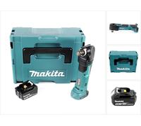 Makita DTM 51 T1J 18V Li-Ion Découpeur-ponceur multifonctions sans fil avec boîtier Makpac + 1x Batterie BL 1850 18V - 5,0 Ah Li-Ion - sans Chargeur