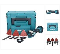 Makita DTM 52 ZJX4 Outil multifonctions sans fil 18 V Starlock Max Brushless + 35 pces accessoires + Makpac - sans batterie, sans chargeur