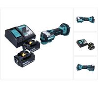 Makita DTM52RG Découpeur-ponceur multifonction sans fil 18V Starlock Max Brushless + 2x Batteries 6,0 Ah + Chargeur