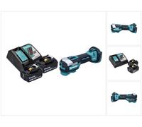 Makita DTM52RT Découpeur-ponceur multifonction sans fil 18V Starlock Max Brushless + 2x Batteries 5,0 Ah + Chargeur