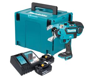 Makita DTR 181 RTJ Connecteur de ferraillage sur batterie 18 V 0,8 mm Brushless + 2x batterie 5,0 Ah + chargeur + Makpac