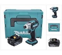Makita DTS 141 G1J Visseuse à impulsions sans fil 18 V 40 Nm 1/4" Brushless + 1x batterie 6,0 Ah + Makpac - sans chargeur