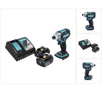Makita DTS 141 RF Visseuse à impulsions sans fil 18 V 40 Nm 1/4" Brushless + 2x batterie 3,0 Ah + chargeur