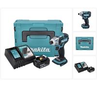 Makita DTS 141 RF1J Visseuse à impulsions sans fil 18 V 40 Nm 1/4" Brushless + 1x batterie 3,0 Ah + chargeur + Makpac