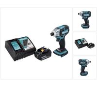 Makita DTS 141 RG1 Visseuse à impulsions sans fil 18 V 40 Nm 1/4" Brushless + 1x batterie 6,0 Ah + chargeur