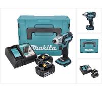 Makita DTS 141 RMJ Visseuse à impulsions sans fil 18 V 40 Nm 1/4" Brushless + 2x batterie 4,0 Ah + chargeur + Makpac
