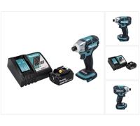 Makita DTS 141 RT1 Visseuse à impulsions sans fil 18 V 40 Nm 1/4" Brushless + 1x batterie 5,0 Ah + chargeur
