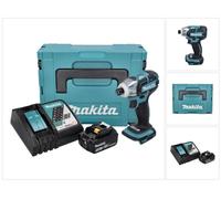 Makita DTS 141 RT1J Visseuse à impulsions sans fil 18 V 40 Nm 1/4" Brushless + 1x batterie 5,0 Ah + chargeur + Makpac