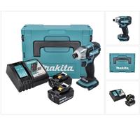 Makita DTS 141 RTJ Visseuse à impulsions sans fil 18 V 40 Nm 1/4" Brushless + 2x batterie 5,0 Ah + chargeur + Makpac