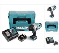 Makita DTW 1001 RF1J Clé à choc sans fil 18V 3/4" 1050Nm Brushless + 1x batterie 3,0Ah + chargeur + Makpac