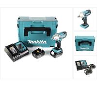 Makita DTW 190 RFJ 18V Li-Ion Boulonneuse à chocs sans fil avec boîtier Makpac + 2x Batteries BL 1830 3,0 Ah + Chargeur rapide DC 18 RC