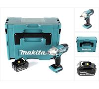 Makita DTW 190 T1J Visseuse à percussion sans fil 18V Li-Ion + 1x Batterie BL 1850 5,0 Ah + Coffret Makpac - sans chargeur