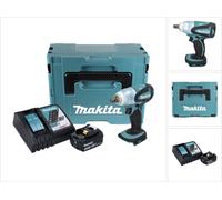 Makita DTW 251 R1J 18 V Boulonneuse à chocs sans fil 230 Nm + Coffret de transport Makpac + 1x Batterie BL 1830 N 3,0 Ah + Chargeur DC18RC