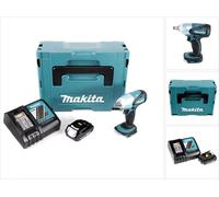Makita DTW 251 RA1J Clé à choc sans fil 18 V 230 Nm 1/2'' + 1x batterie 2,0 Ah + chargeur + Makpac