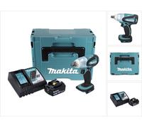 Makita DTW 251 RT1J 18 V Boulonneuse à chocs sans fil 230 Nm + Coffret de transport Makpac + 1x Batterie BL 1850 N 5,0 Ah + Chargeur DC18RC