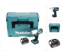 Makita DTW 251 T1J 18 V Boulonneuse à chocs sans fil 230 Nm + Coffret de transport Makpac + 1x Batterie BL 1850 N 5,0 Ah - sans Chargeur