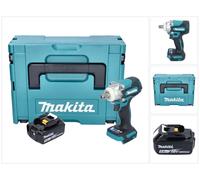 Makita DTW 301 T1J Clé à choc sans fil 18 V 330 Nm 1/2" Brushless + 1x batterie 5,0 Ah + Makpac - sans chargeur