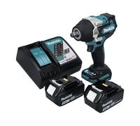 Makita DTW 700 RF Visseuse à chocs sans fil 18 V 700 Nm 1/2" XPT Brushless + 2x Batteries 3,0 Ah + Chargeur