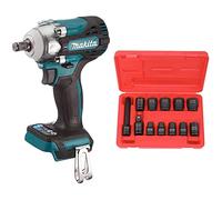 Makita DTW300Z hocs BL 18 V lxt 330 nm 1/2" & KS Tools 515.0112 - Coffret de Douilles à Choc 6 Pans 1/2' - Caisse à Outil en Coffret de Douille Compacte - Outillage Mécanique- 12 Pièces
