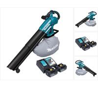Makita DUB 187 RG2 Souffleur et aspirateur de feuilles sans fil 18 V Brushless + 2x batteries 6,0 Ah + chargeur